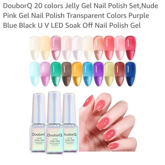 DouborQ Color Gel ☆ Soak off UV/LED Cure Nail Gel ☆ 20 pcs ☆ Brand New ☆Nail Gel - Picture 5 of 11